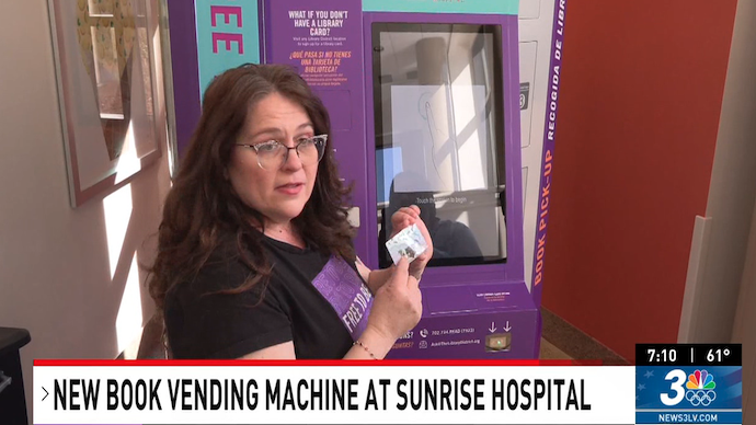New Book Vending Machine at Sunrise Hospital