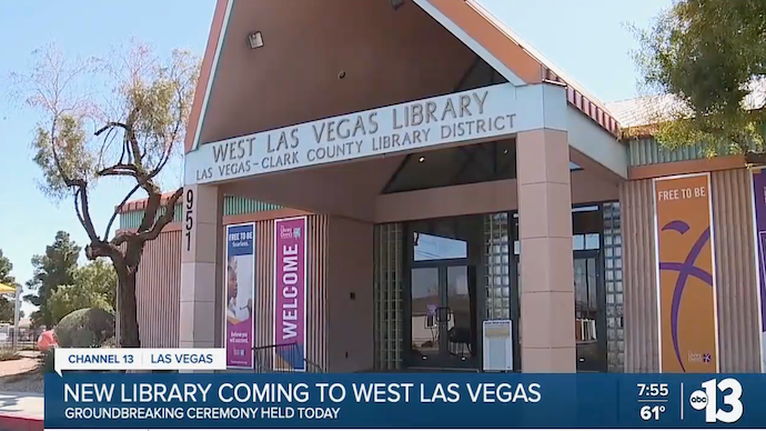 Groundbreaking Ceremony Marks Start of New West Las Vegas Library Construction
