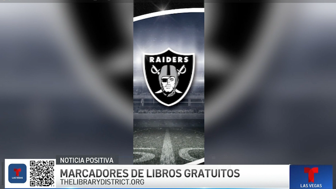 Library District Offers Raiders Bookmarks