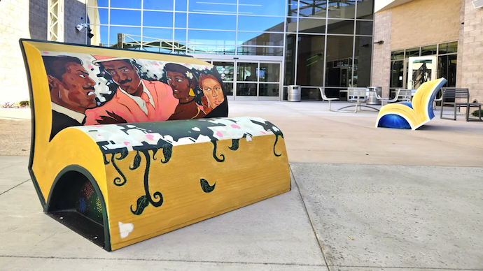 Artwork at West Las Vegas Library