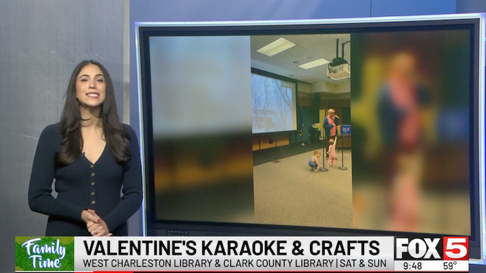 Valentine's Karaoke & Crafts at West Charleston Library