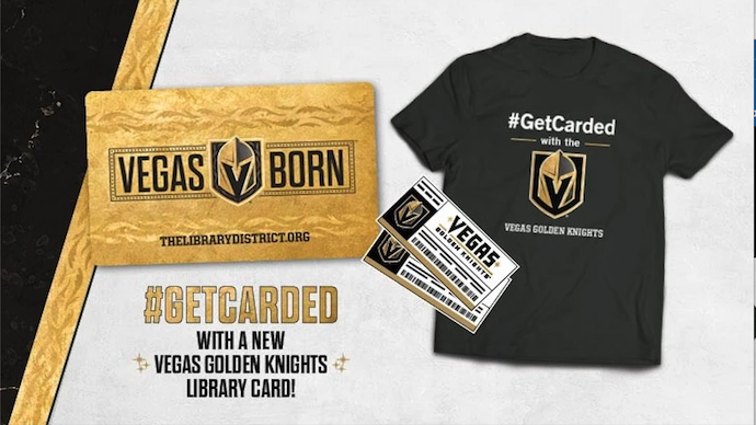 VGK & Library District Unveil Library Card Inspired by 